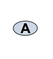 Etiketçilere Özel Reflektif Sticker A Avusturya Harfi Sticker
