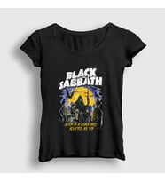 Presmono Kadın Siyah Sin Black Sabbath T-Shirt 18094tt