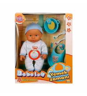 030021 NessiWorld Yemek Zamanı Sesli Bebek Seti 35 cm / +3 yaş