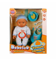 030021 NessiWorld Yemek Zamanı Sesli Bebek Seti 35 cm / +3 yaş