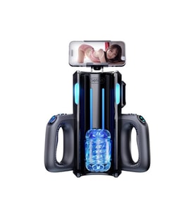 USB Şarjlı İleri Geri Hareketli Titreşimli Emme Vakum Ayarlı Sesli Masturbatör - Leten King