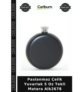 Özel Üretim Aksesuar Hediye Paslanmaz Çelik Yuvarlak 5 Oz Tekli Matara Alk2678