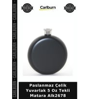 Özel Üretim Aksesuar Hediye Paslanmaz Çelik Yuvarlak 5 Oz Tekli Matara Alk2678