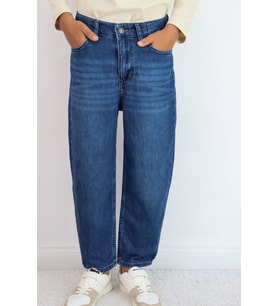 Breeze Erkek Çocuk Jean Pantolon Düğmeli Fermuarlı Cepli 10-14 Yaş , Mavi