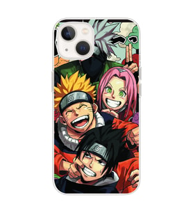 Iphone 14 PLUS Uyumlu Naruto Tasarımlı Şeffaf Telefon Kılıfı