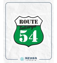 54 Sakarya Sticker 10x10 cmRenkli Sticker