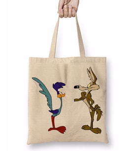 Road Runner ve Coyote Bez Çanta Uzun Saplı