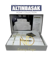 Altınbaşak Jakarlı Saten Çift Kişilik Nevresim Takımı Mınna Arcane