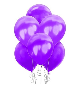 Mor Balon - 10 Adet ( Balonlar Sönüktür)