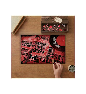 Metal - Garage - Rock Tasarımı 240 parça Ahşap Puzzle Ahşap Kutuda MP07715