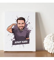 Karizmatik Erkek Karikatürlü Kanvas