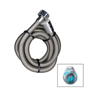 VAKUMLU METAL YAYLI DUŞ HORTUMU VAKUMLU 150CM (5343)