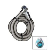 VAKUMLU   METAL YAYLI  DUŞ HORTUMU VAKUMLU 150CM (5343)