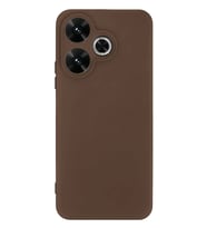 Redmi 13 4G Kılıf First Silikon - Kahverengi