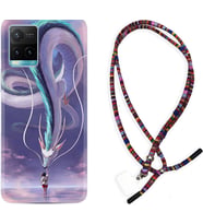 Vivo Y11S Y21S Y20 Y20S Y70 Kılıf Boyun Asklı Rasta Silikon Kız ve Ejderha 1742