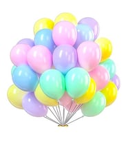 Makaron Pastel Soft Karışık Renkli Balon Doğum Günü Helyumlu 20 adet