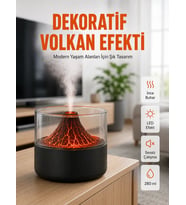 Volkanik Tasarımlı LED Işıklı Ultrasonik Nemlendirici