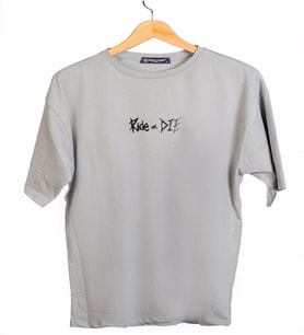 Henry Cooper Unisex Oversize Siyah T-shirt (Gri)