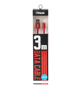 İTHİNK GOLD KABLO 3 METRE İOS K30A (Kırmızı)