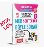 Sinan Kuzucu Yayınları 2026 Lgs Sayısal Bölüm Son Tekrar Matematik Soru Bankası