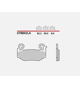 Brembo 07BB42LA 2024-2025 BMW R 1300 GS Adventure Uyumlu Ön Fren Balatası Sinter