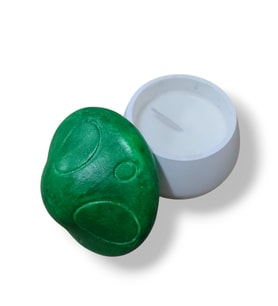 Mantar İçinde Soya wax Mum -Doğal Mum (Yeşil)