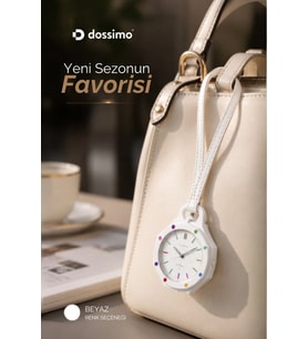 Boyol Pop Çanta Charm Unisex Aksesuar Saat D-Sport Beyaz D-402