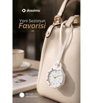 Boyol Pop Çanta Charm Unisex Aksesuar Saat D-Sport Beyaz D-402