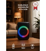Torima Bluetooth Hoparlör Rgb Işıklı Kablosuz Speaker KTS-1238 Siyah