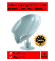 Şık Tasarım Tezgah Üstü Mutfak Banyo Bulaşık Lavabo Vantuzlu Su Tutmaz Giderli Katı Sabunluk
