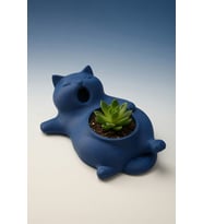 MYCRAFT3D Sevimli Kedi Saksı  Dekoratif Kedi Figürlü Çiçeklik  Masa Üstü Dekoratif Saksı  Mini Doğal Yaşam Alanı