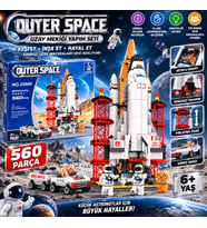 Uzay Mekiği Yapım Seti 560 Parça AstronotlarUzay Aracı ve Fırlatma Üssü