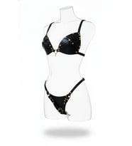 Mulvxbrf Brf02 Siyah Harness Takım Suni Deri Zımba Detaylı - Brf1391 (Mulvix)