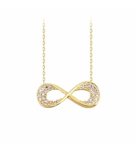 Sonsuzluk Altın Kolye 14K Gold