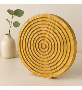 Northcity Ahşap Bambu Sunum Tepsisi 28 cm - Çift Taraflı