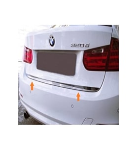 BMW 3 Serisi F30 Krom Bagaj Alt Çıtası 2011-2018 Paslanmaz Çelik