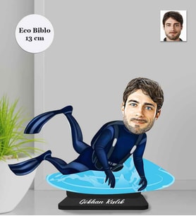 Kişiye Özel Dalgıç Erkek Ahşap Eco Biblo -2