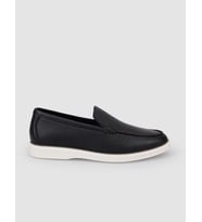 Hakiki Deri Siyah Erkek Loafer