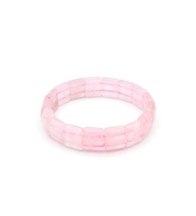 HAKİKİ DOĞAL PEMBE KUVARS BİLEKLİK 1.KALİTE 002