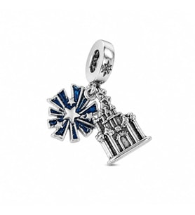 CM Jewelry Kale ve Yıldız Detaylı Çelik Charm