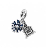 CM Jewelry Kale ve Yıldız Detaylı Çelik Charm