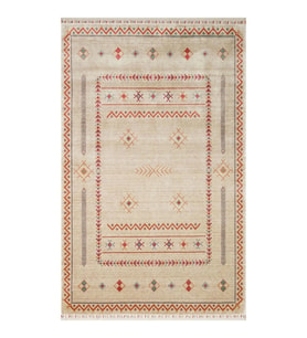 Hoom Rugs Nepal ZR 20 Yün Viskon Tensel Light Multy Otantik Modern Uşak Desenli Halı (Çok Renkli)
