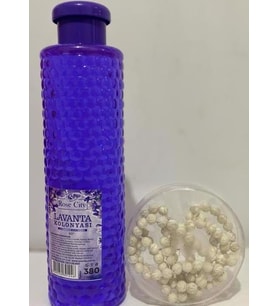 Rosecity 380ML Lavanta Kolonya Alana Gül Kokulu 99'lu Beyaz Renkli Tesbih Hediye