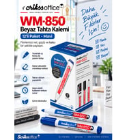 Mavi Renk 12 adet , Beyaz Tahta Kalemi – Yuvarlak Uç 1,8-2,2 mm, Silinebilir ve Tekrar Doldurulabilir