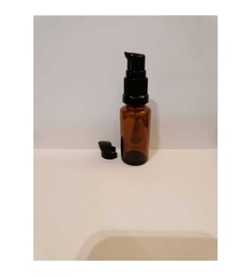 20cc 50 Adet Kahverengi Serum Pompalı Şişe Boş Şişe Medikal Şişe Emniyet Kapaklı
