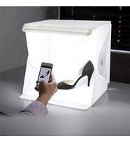 Stüdyo Led Işıklı 20x20 cm Ürün Fotoğraf Çekim Çadırı