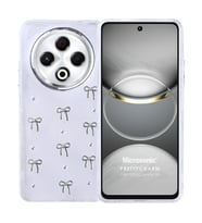 Microsonic TECNO Spark 30 4G Kılıf PrettyCharm Bow (Gümüş)