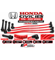 HONDA CIVIC IES 1996–2000 MODEL UYUMLU KIRMIZI SİLİKON BUJİ KABLOSU TAKIMI
