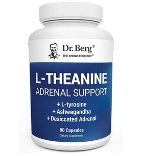 Dr. Berg L-Theanine-90 Capsul Zinc,Copper,L-Tyrosine–L-Theanine-Relaxation and Mental Clarity.Abd Menşei.58.