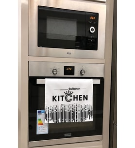 Valerine Life Kişiye İsme Özel Sultanın Kitchen Mutfak Kurulama Beyaz El Havlusu %100 Pamuk 35x50cm
